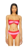 Pq Detail Bandeau Bikini Top In Passion