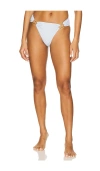 Pq Detail Fanned Bikini Bottom In Tallulah White