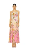 Pq Leilani Dress In Beige,pink