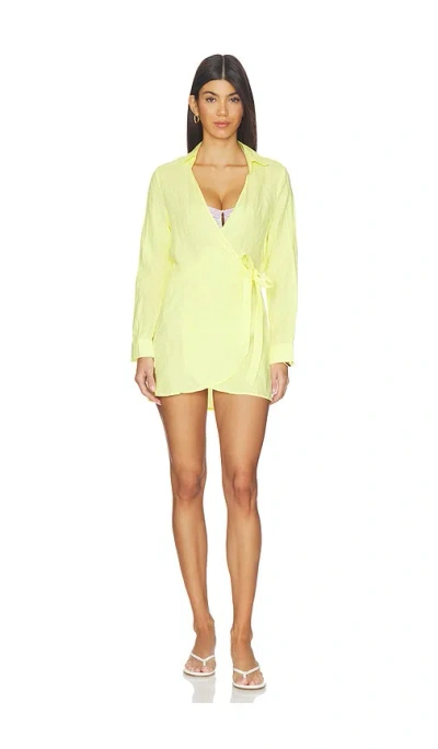 Pq Lily Cover-up Dress In Yellow