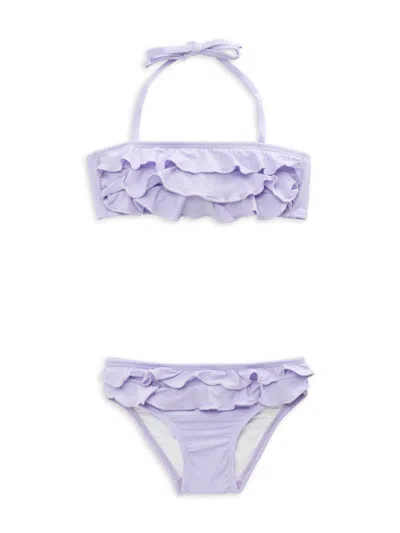 Pq Kids' Little Girl's & Girl's 2-piece Swim Set In Lavender