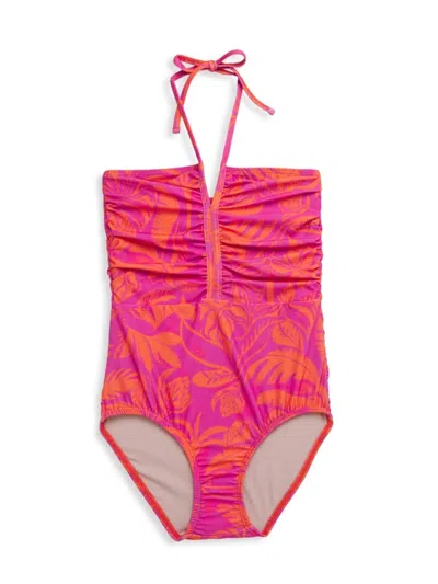 Pq Little Girl's & Girl's Josie One-piece Swimsuit In Del Mar Palms