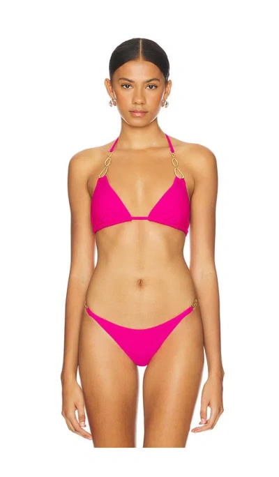 Pq Mara Triangle Bikini Top In Neopolitan