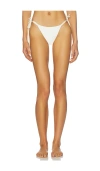 Pq Mila Tie Side Bikini Bottom In White