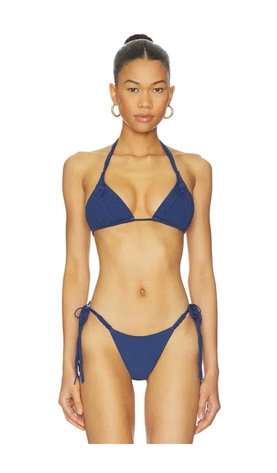 Pq Mila Triangle Bikini Top In Multi