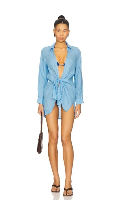 Pq Millie Tie Cover Up Dress In Purple