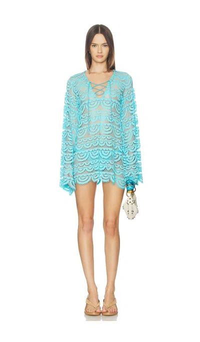 Pq Noah Tunic Dress In Blue