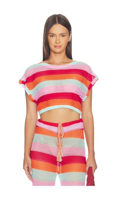 Pq Renee Crop Top In Multi