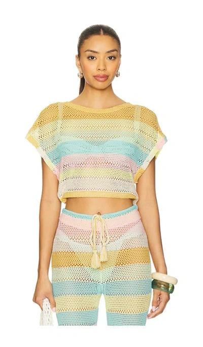 Pq Renee Crop Top In Floret