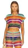 Pq Renee Crop Top In Orange