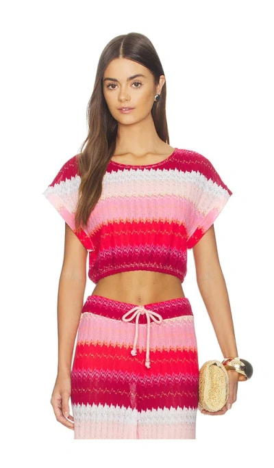 Pq Renee Crop Top In Pink