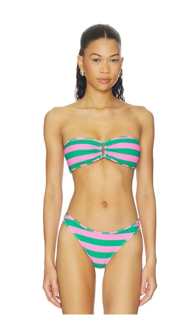 Pq Ring Bandeau Bikini Top In Multi
