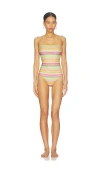 Pq Strapless One Piece In Multi