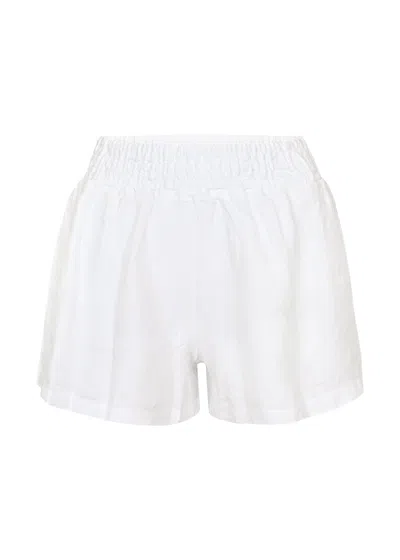 Pq Swim Amira Linen Short Water Lily In White