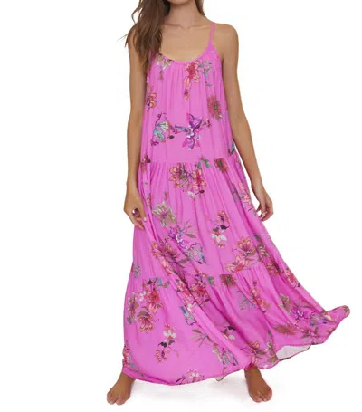 Pq Swim Arron Maxi Dress In Garden Pink