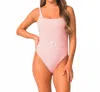 Pq Swim Ballet Lucia Belted One Piece In Pink In Pink