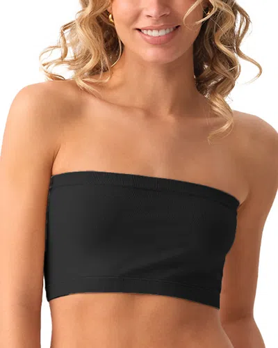 Pq Swim Bandeau Top In Black