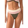 Pq Swim Banded Bikini Bottoms In Green