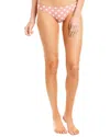 Pq Swim Basic Ruched Bikini Bottom In Pink