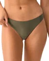 Pq Swim Basic Ruched Back Bikini Bottom In Green