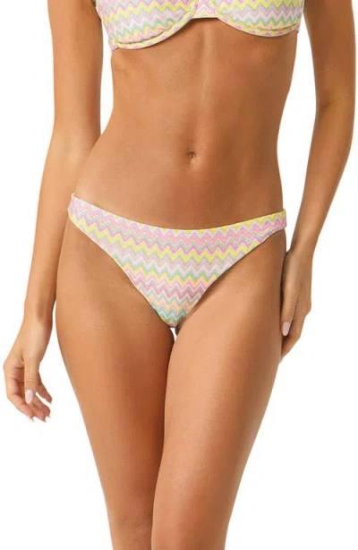 Pq Swim Basic Ruched Bikini Bottoms In Multi