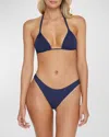 Pq Swim Basic Ruched Full Bottoms Navy In Navy