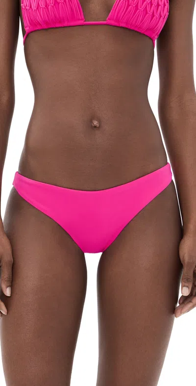 Pq Swim Basic Ruched Bikini Bottoms Petunia In Pink