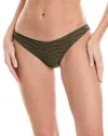 Pq Swim Lettuce Edge Full Bikini Bottom In Green