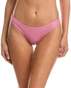 Pq Swim Basic Ruched Full Bikini Bottom In Pink