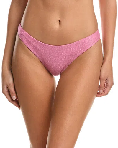 Pq Swim Basic Ruched Full Bikini Bottom In Pink