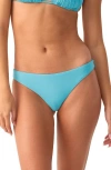 Pq Swim Basic Ruched Full Coverage Bikini Bottoms In Blue