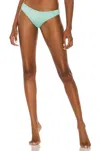 Pq Swim Basic Ruched Teeny Bikini Bottom In Divine In Multi
