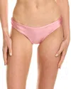 Pq Swim Womens Ribbed Polyester Swim Bottom Separates In Pink