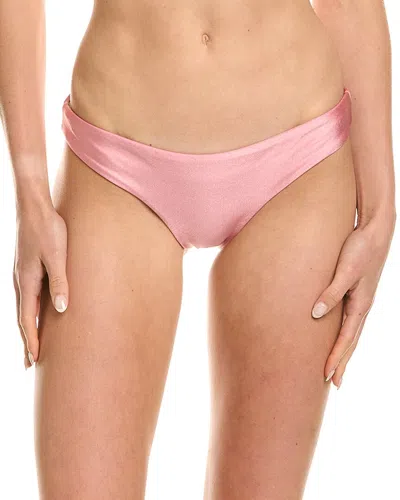 Pq Swim Basic Ruched Teeny Bikini Bottom In Pink