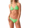 Pq Swim Basic Ruched Full Bikini Bottom In Kelly Green In Green