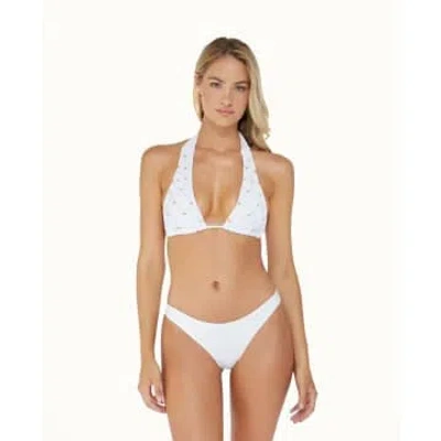 Pq Swim Beaded Brynn Bikini In White