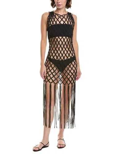 Pq Swim Beaded Brynn Cover-up In Black