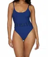 Pq Swim Brynn Beaded One-piece Swimsuit In Blue