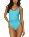 Pq Swim Beaded Brynn One Piece Swimsuit In Kai