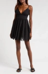 Pq Swim Beatrice Cover-up Minidress In Midnight