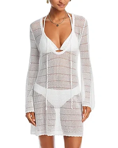 Pq Swim Bell Sleeve Cover-up Tunic In Cream