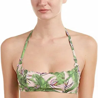 Pq Swim Bermuda Reversible Seamless Wave Bikini Top In Multi