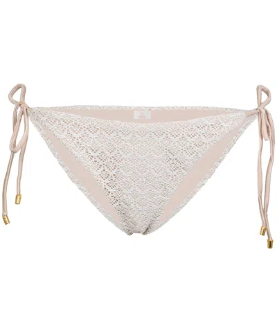 Pq Swim Biscotti Tie Teeny Bottom In Pink
