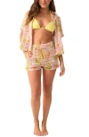 Pq Swim Blake Button-up Cover-up Shirt In Multi
