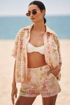 Pq Swim Blake Short-sleeve Buttondown Top In Pink