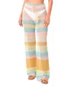 Pq Swim Bree Boho Crochet Swim Cover-up Pants In Floret