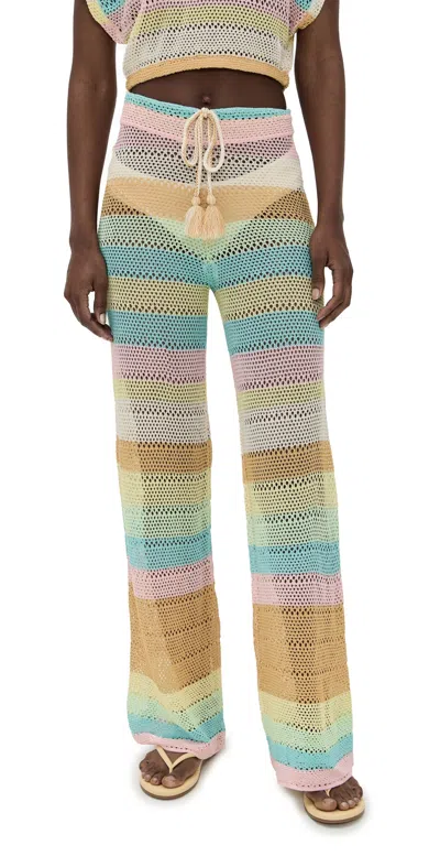 Pq Swim Bree Boho Pants Floret In Purple