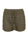 Pq Swim Bree Boho Short Olive In Brown
