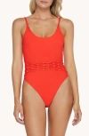 Pq Swim Beaded Brynn One Piece Milos In Milos