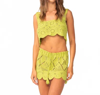 Pq Swim Camila Skirt In Zest In Blue